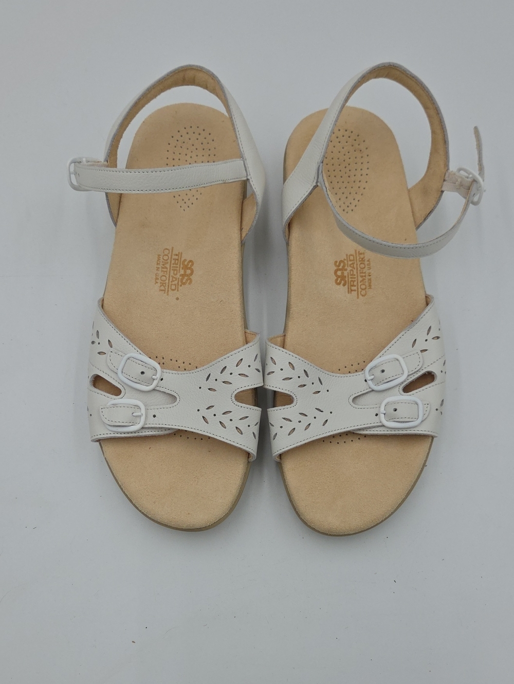 SAS Duo Quarter Strap Sandal Warm Stone Ivory Color Tripad Comfort